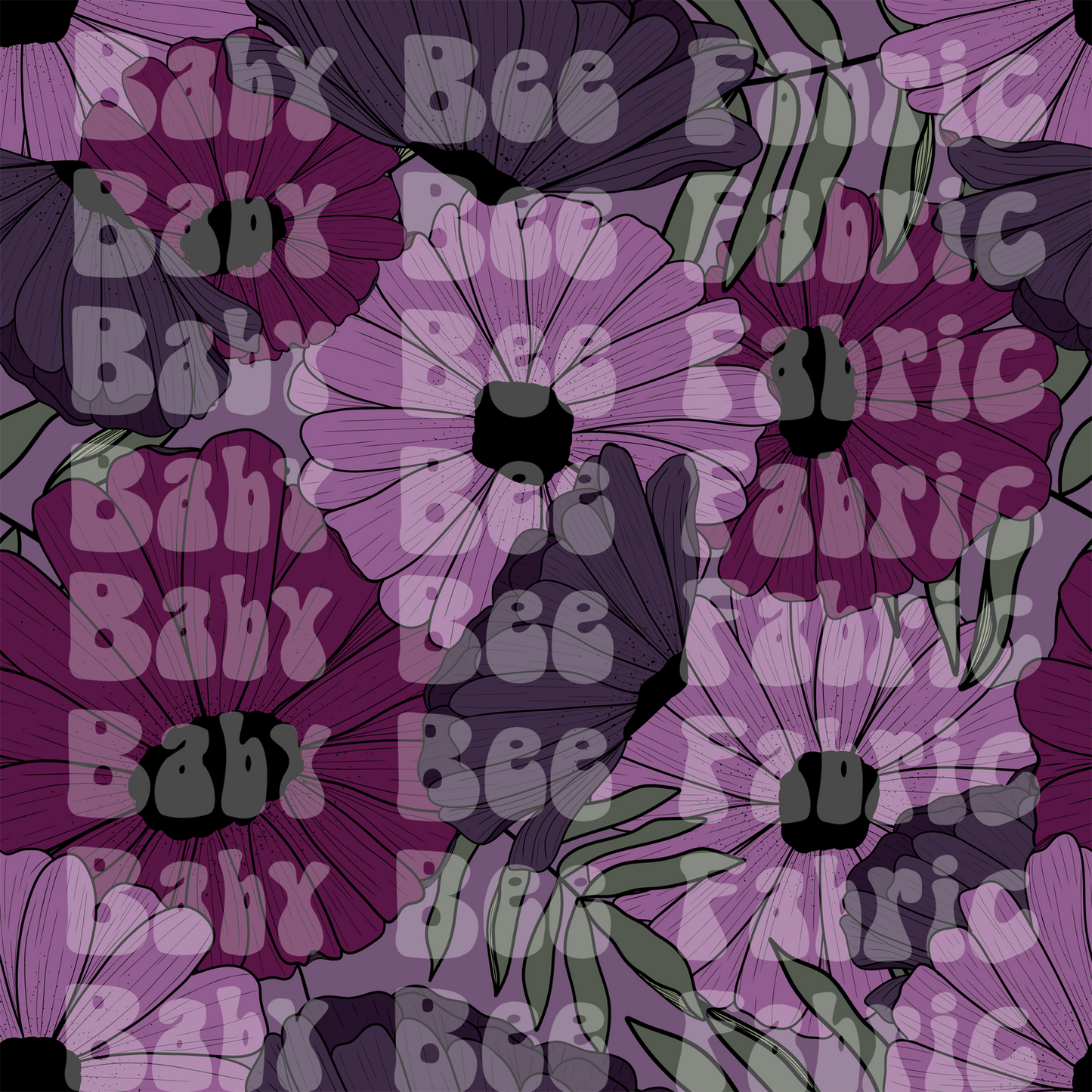 Purple Boho Floral