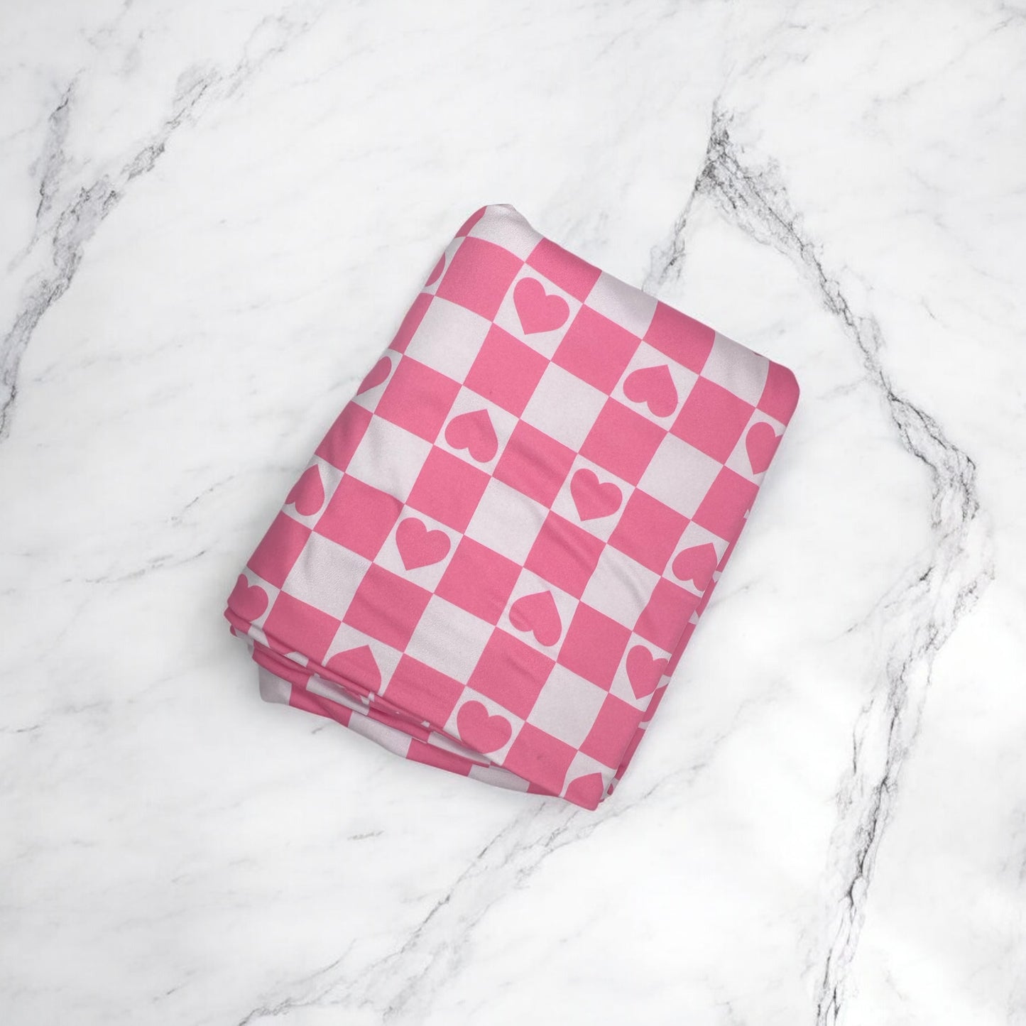 Pink Heart Checkered