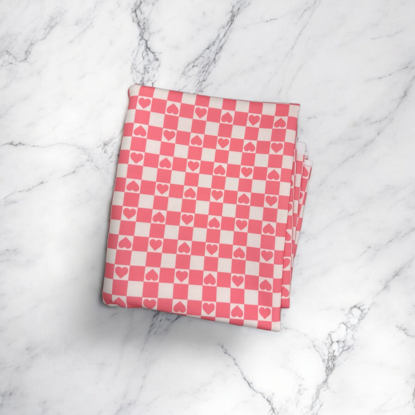 Pink Heart Checkered