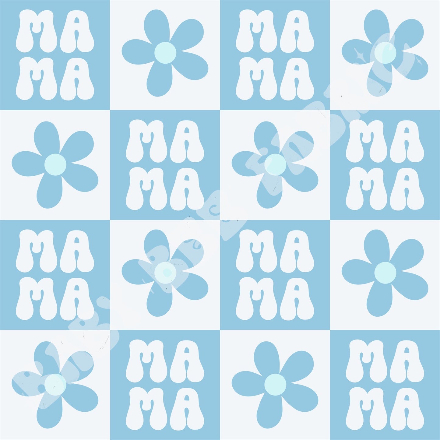 Checker Mama Blue