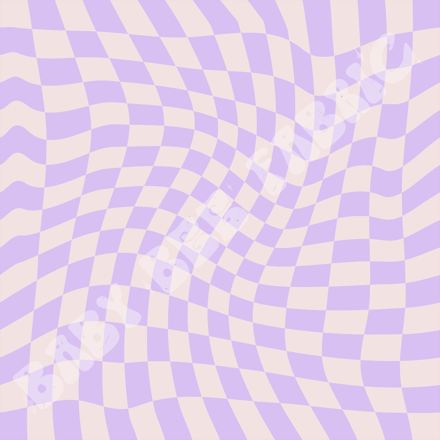 Purple Wavy Check
