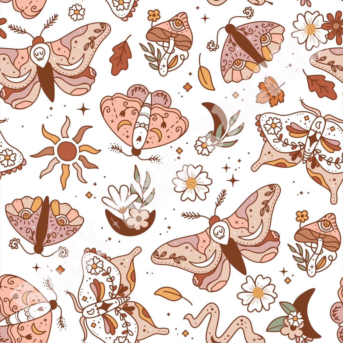 Pastel Moths