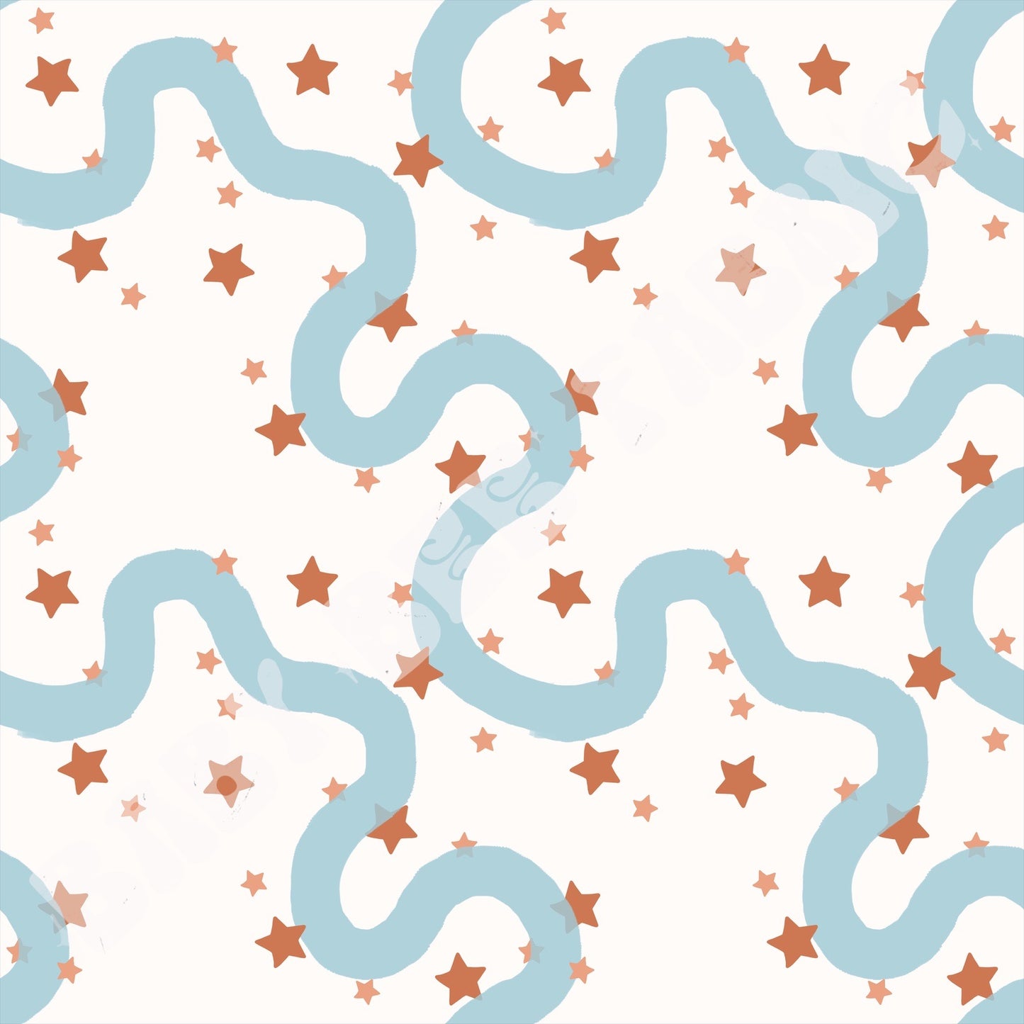 Blue Boho Stars