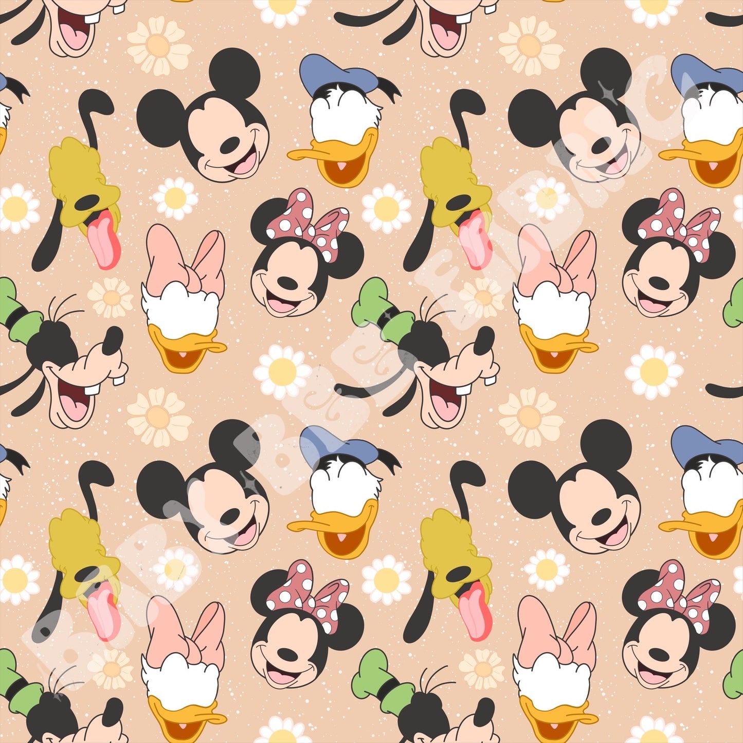 Cartoon Friends With Flowers