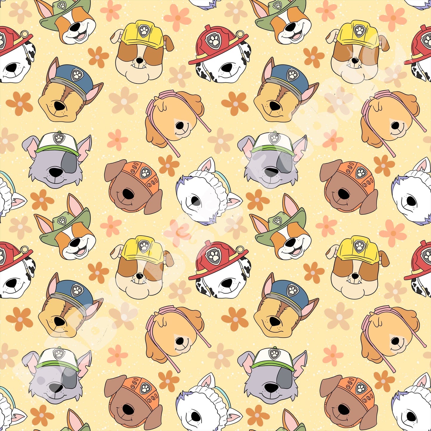 Dog Patrol With Flowers