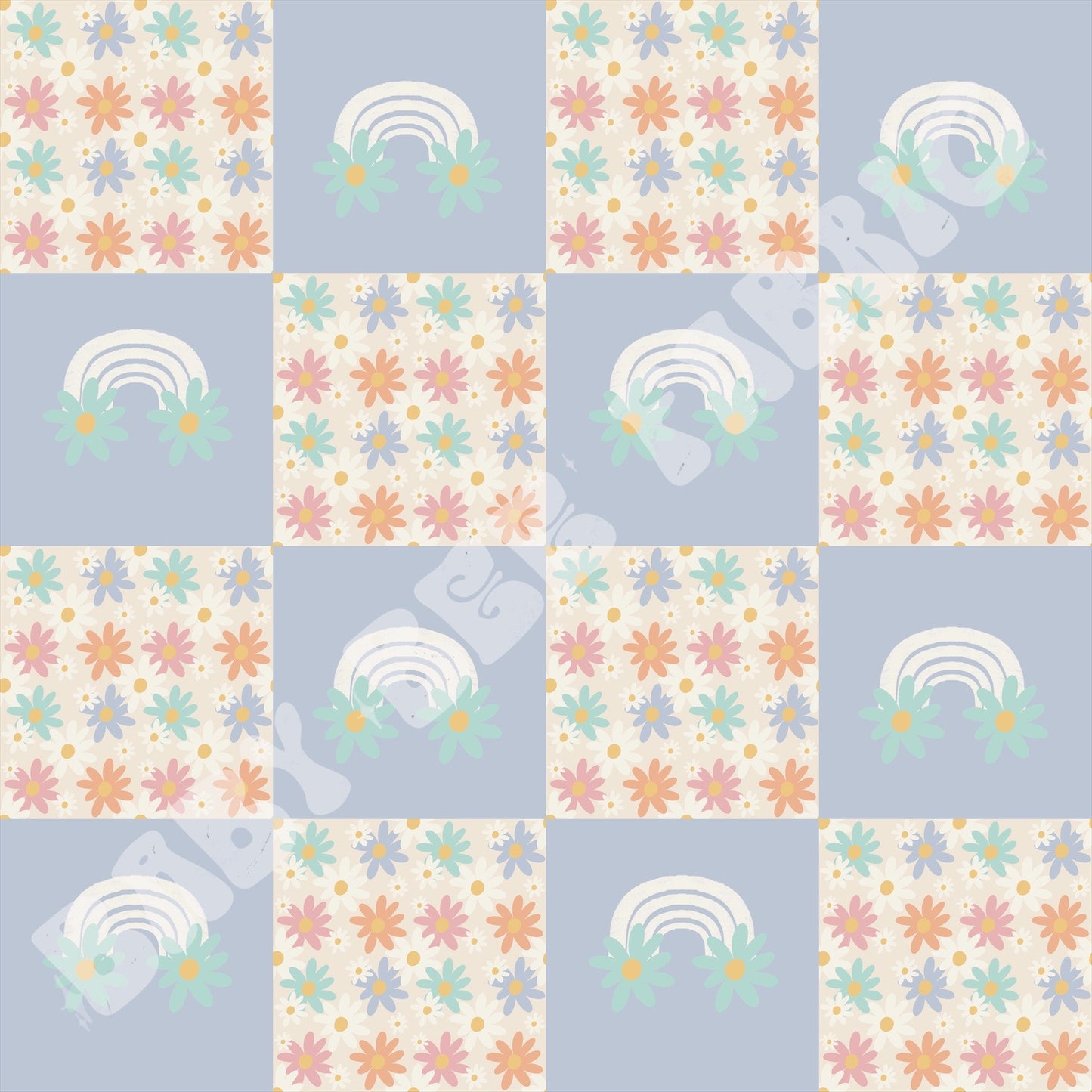 Rainbow Daisy Check
