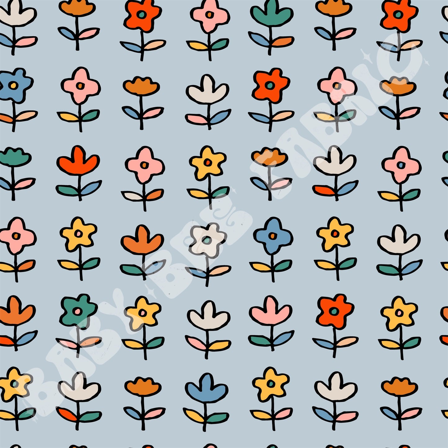 70s Simple Floral