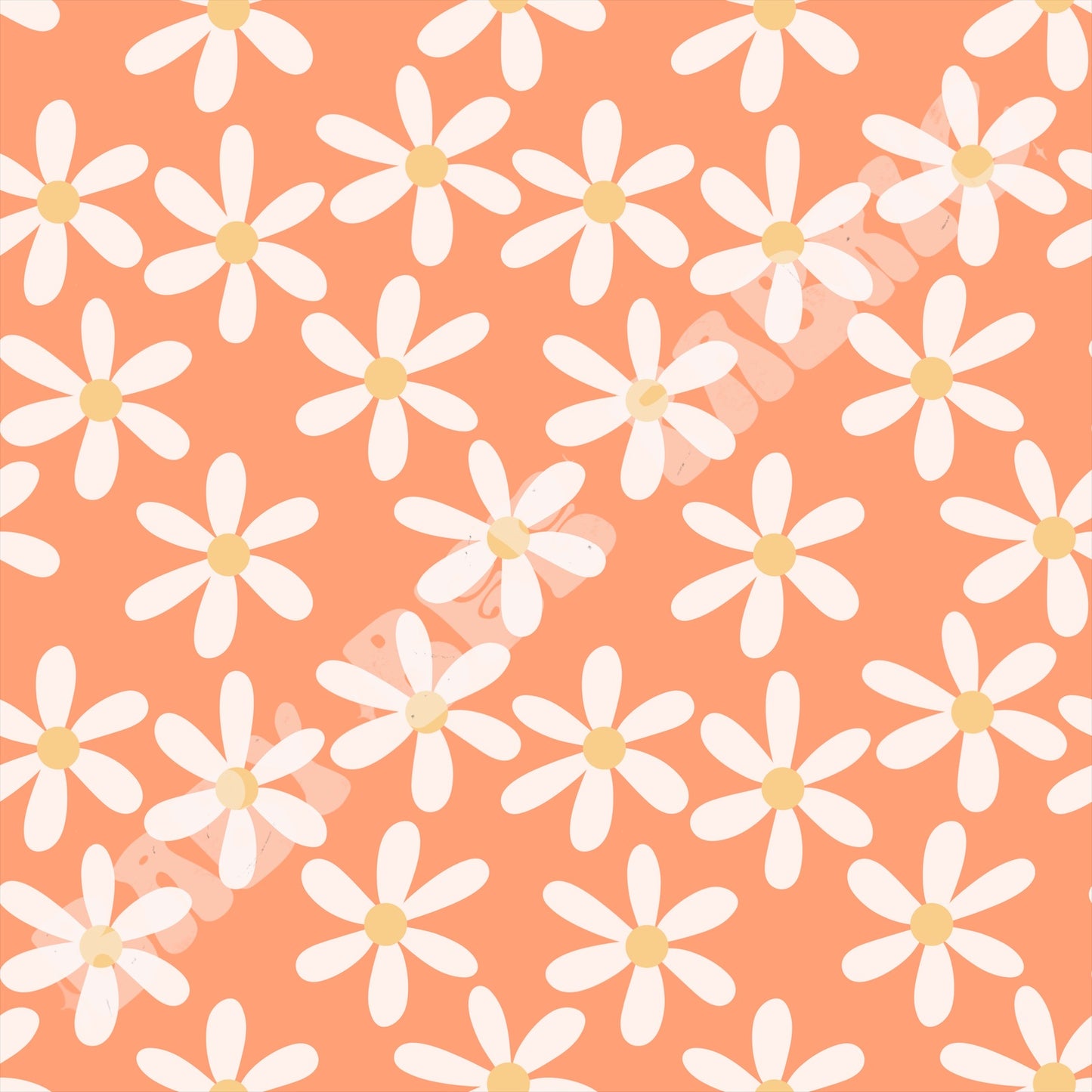 Daisy On Orange