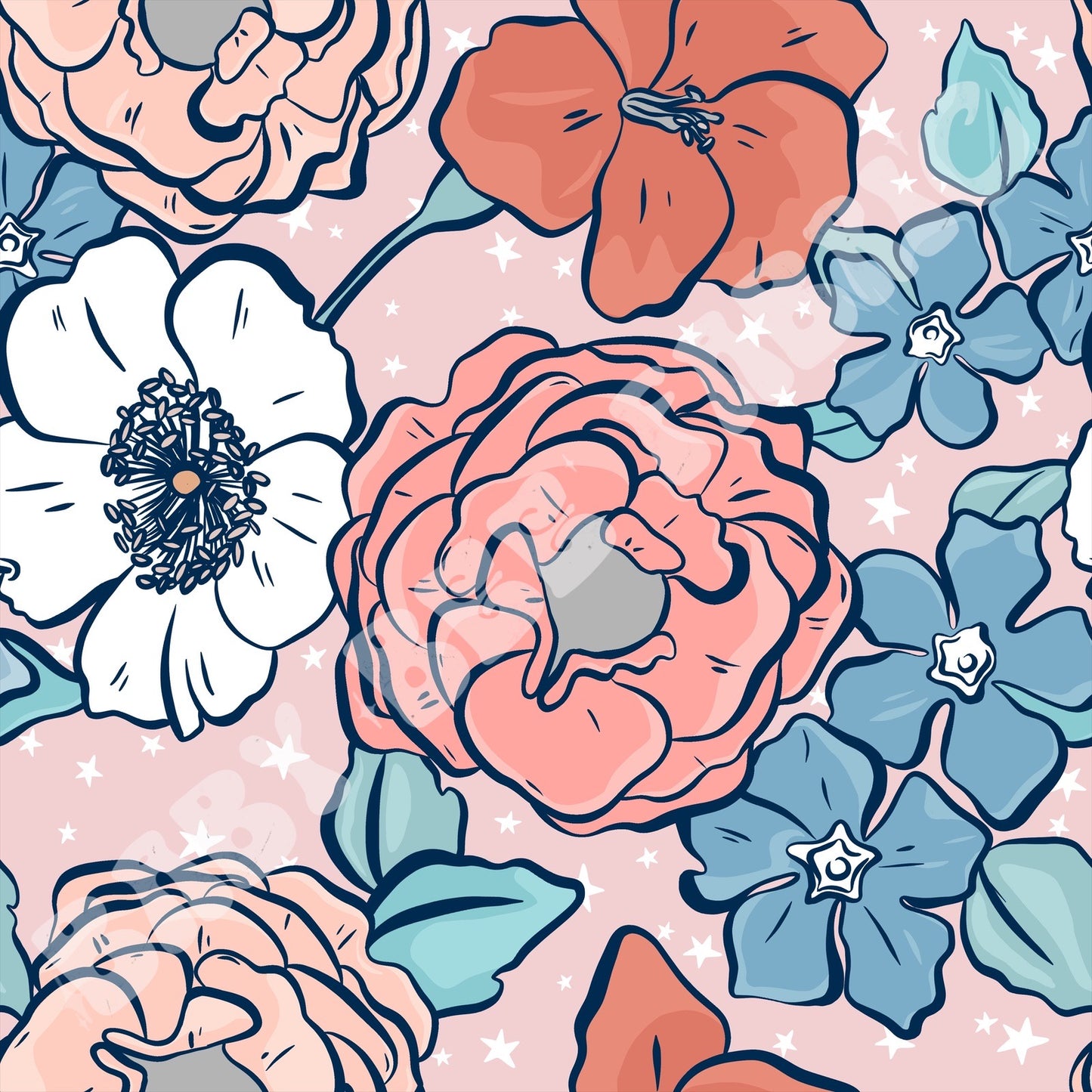 Muted 4th Floral