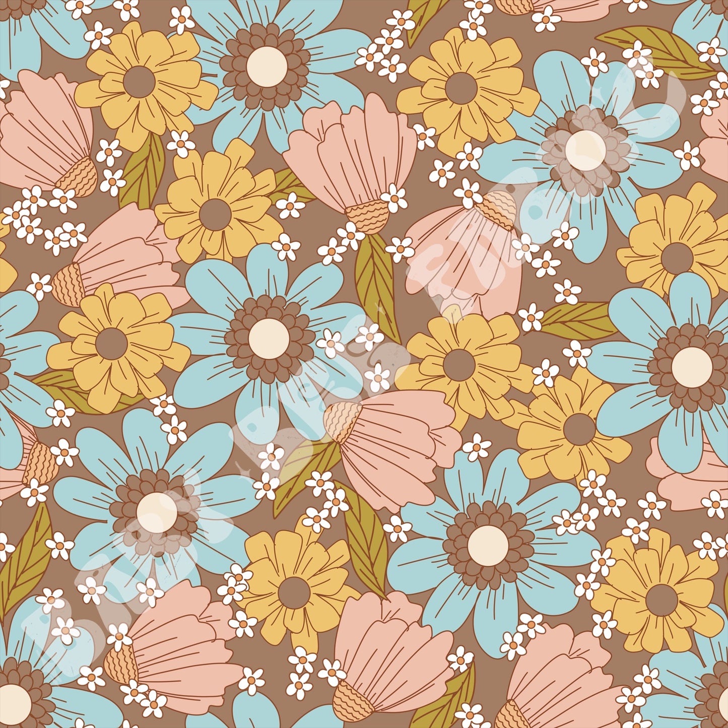 Groovy Blue Floral