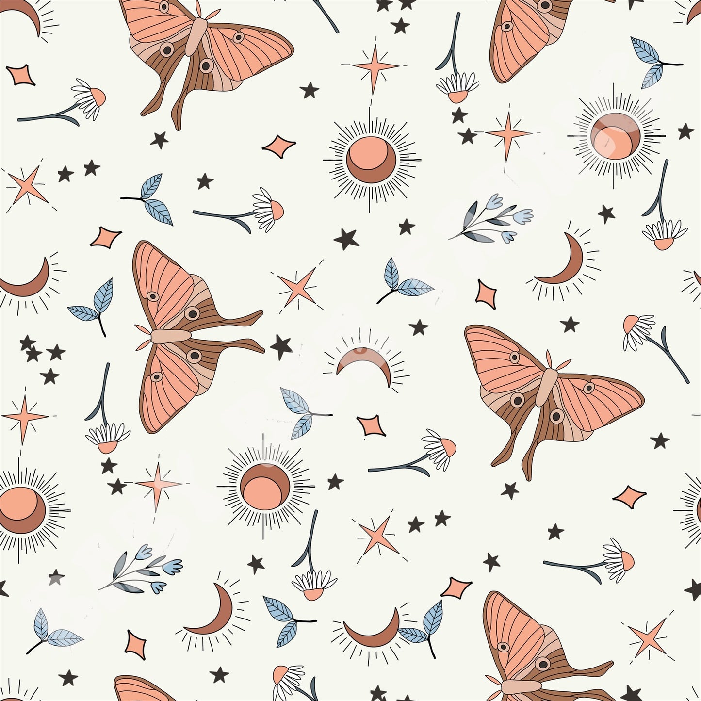 Boho Moth Moon