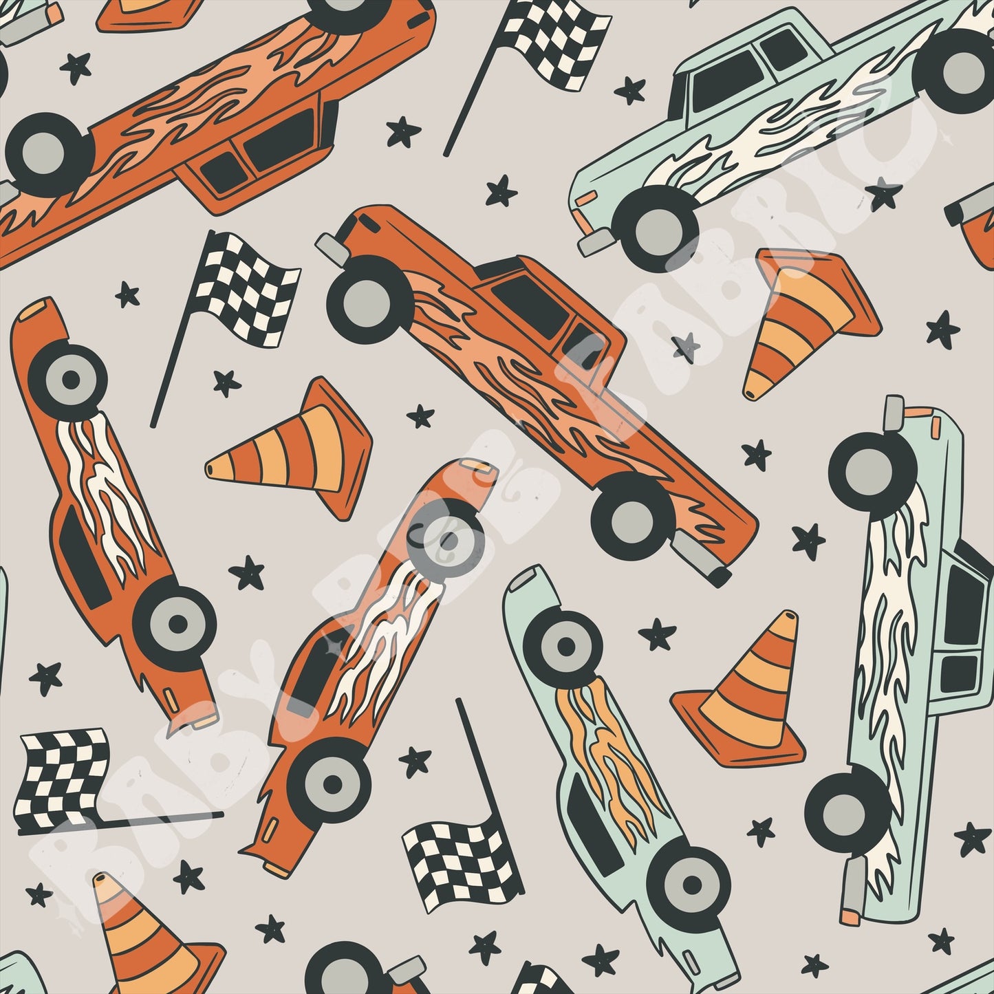 Muted Race Trucks