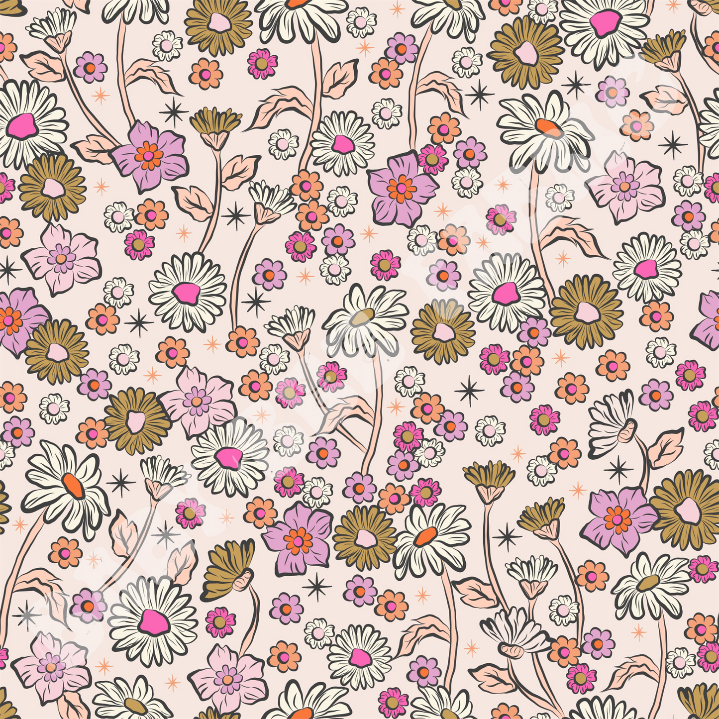 Whimsy Daisy Field