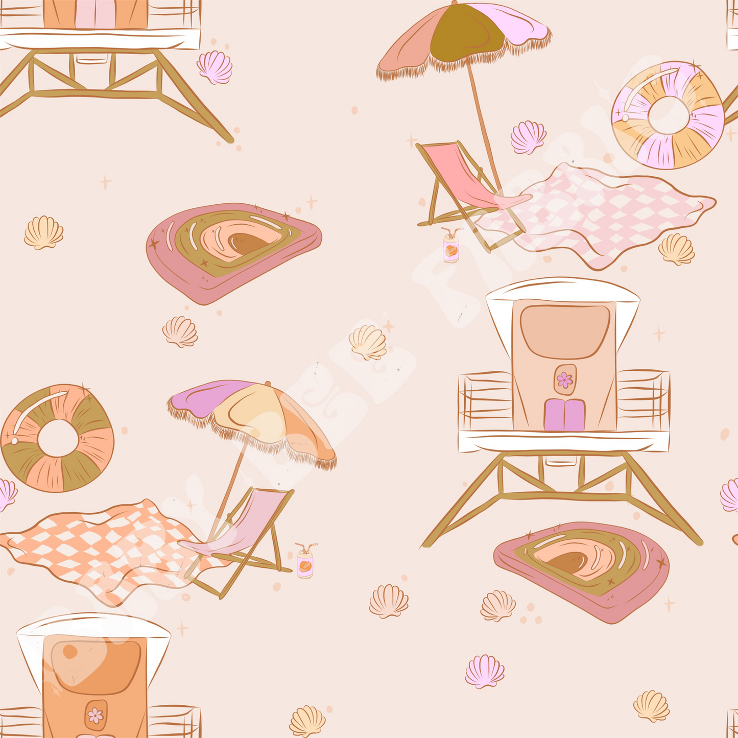 Peach Beach Day