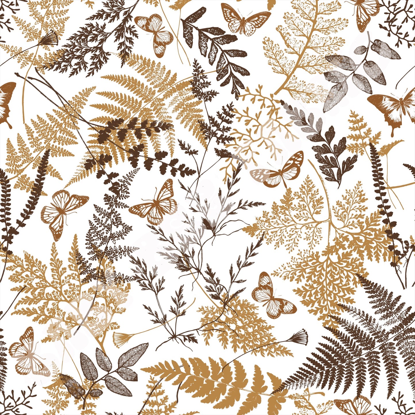 Vintage Butterfly Floral
