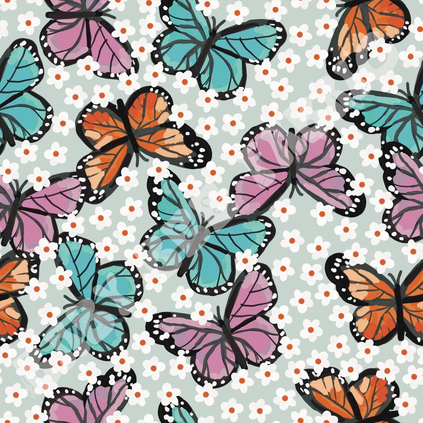 Spring Daisy Butterfly