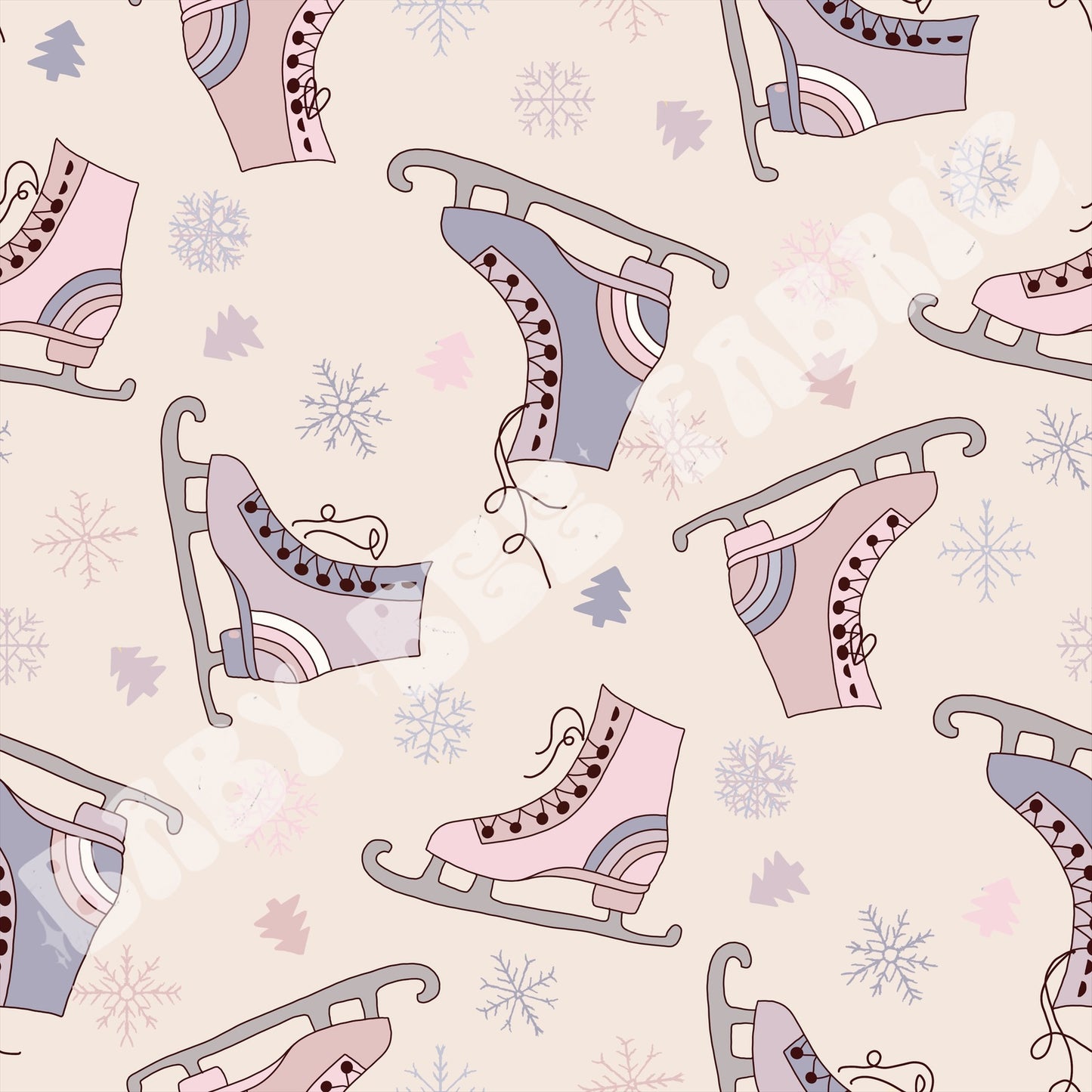 Muted Ice Skates