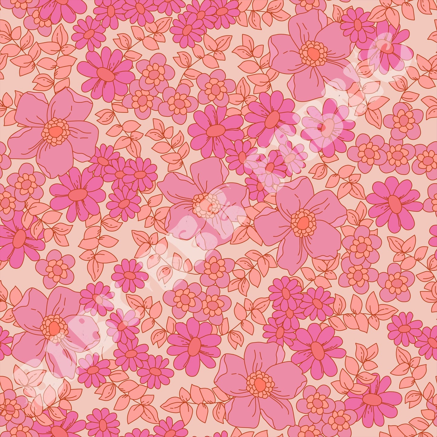 Bright Pink Floral