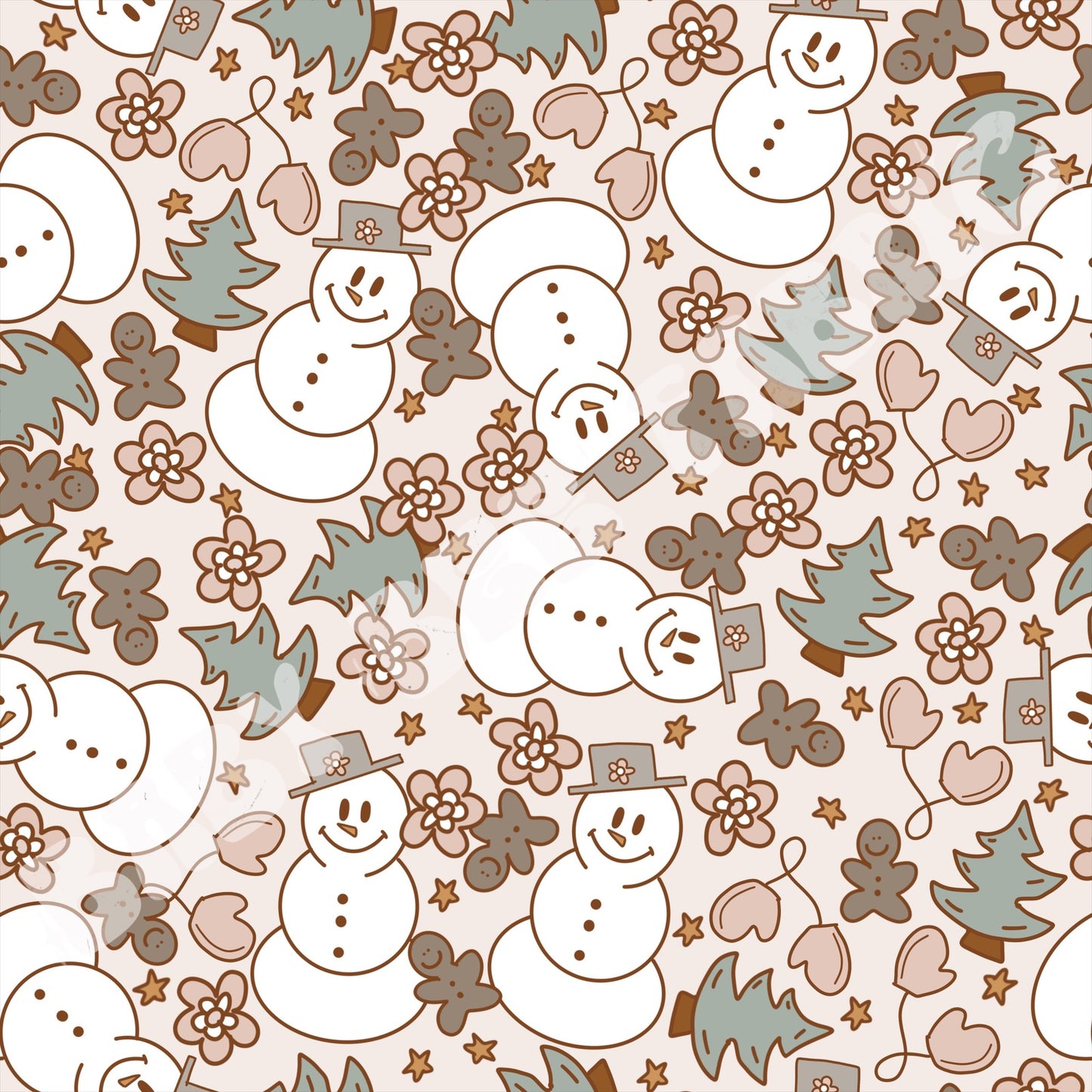 Muted Snowmen