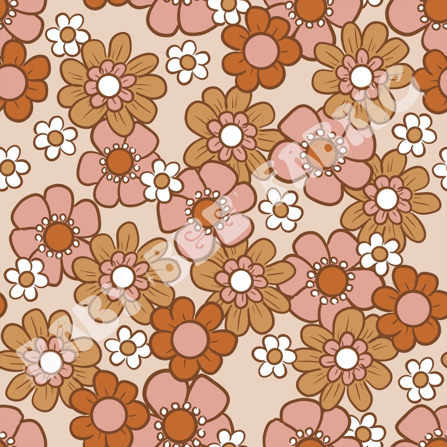 Retro Pink Florals