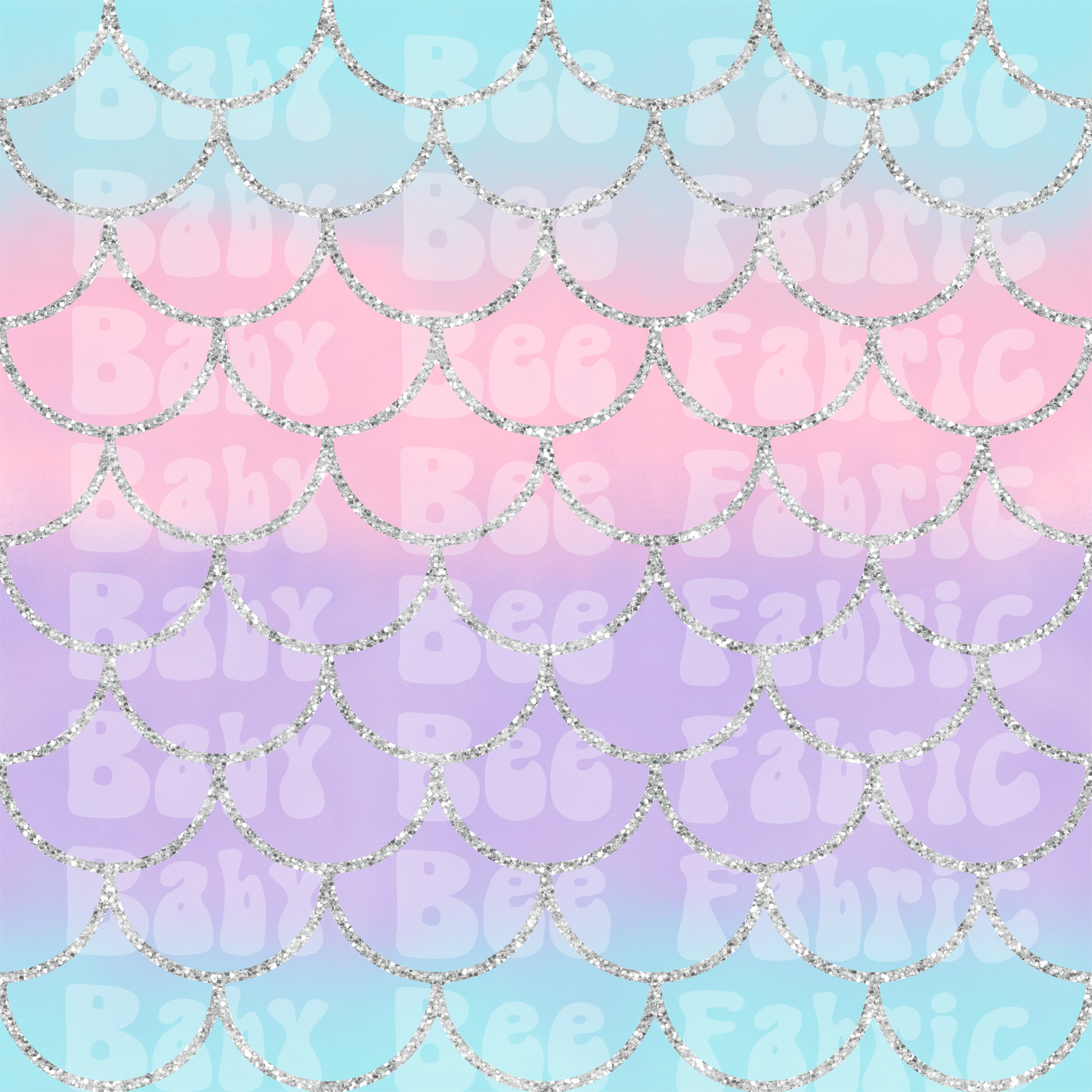 Ombré Glitter Mermaid Scales