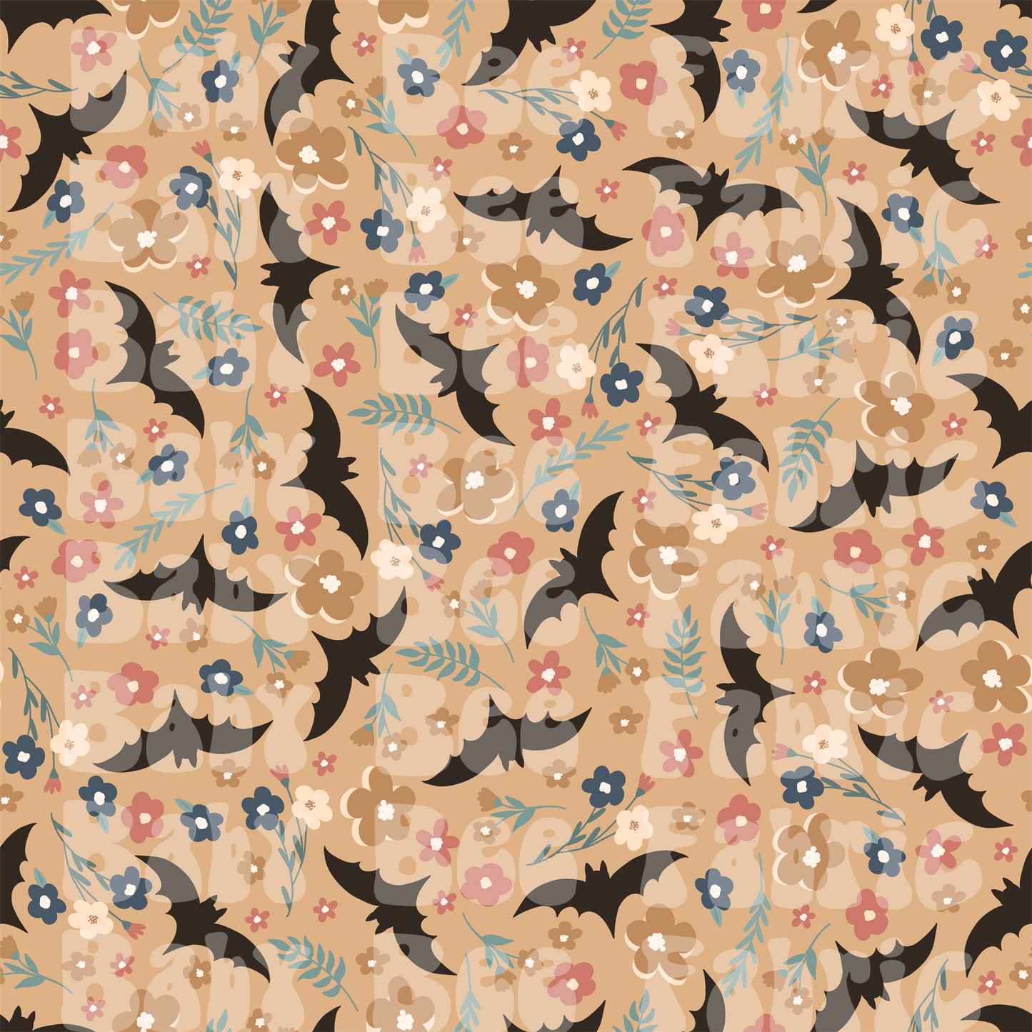 Dainty Floral Bats
