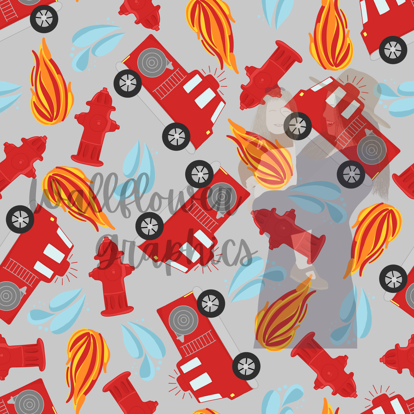 Firetrucks-Gray