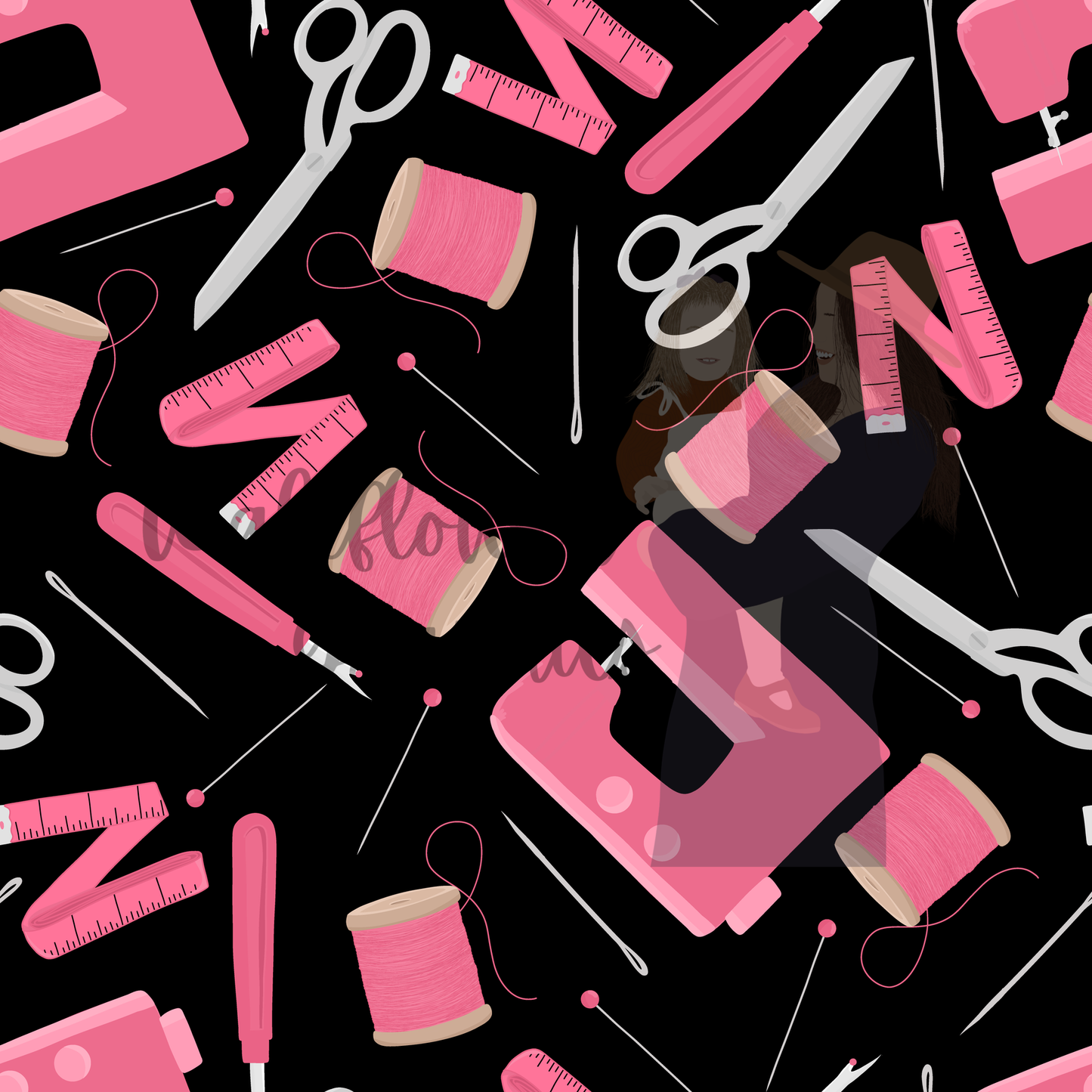 Seamstress-sewing