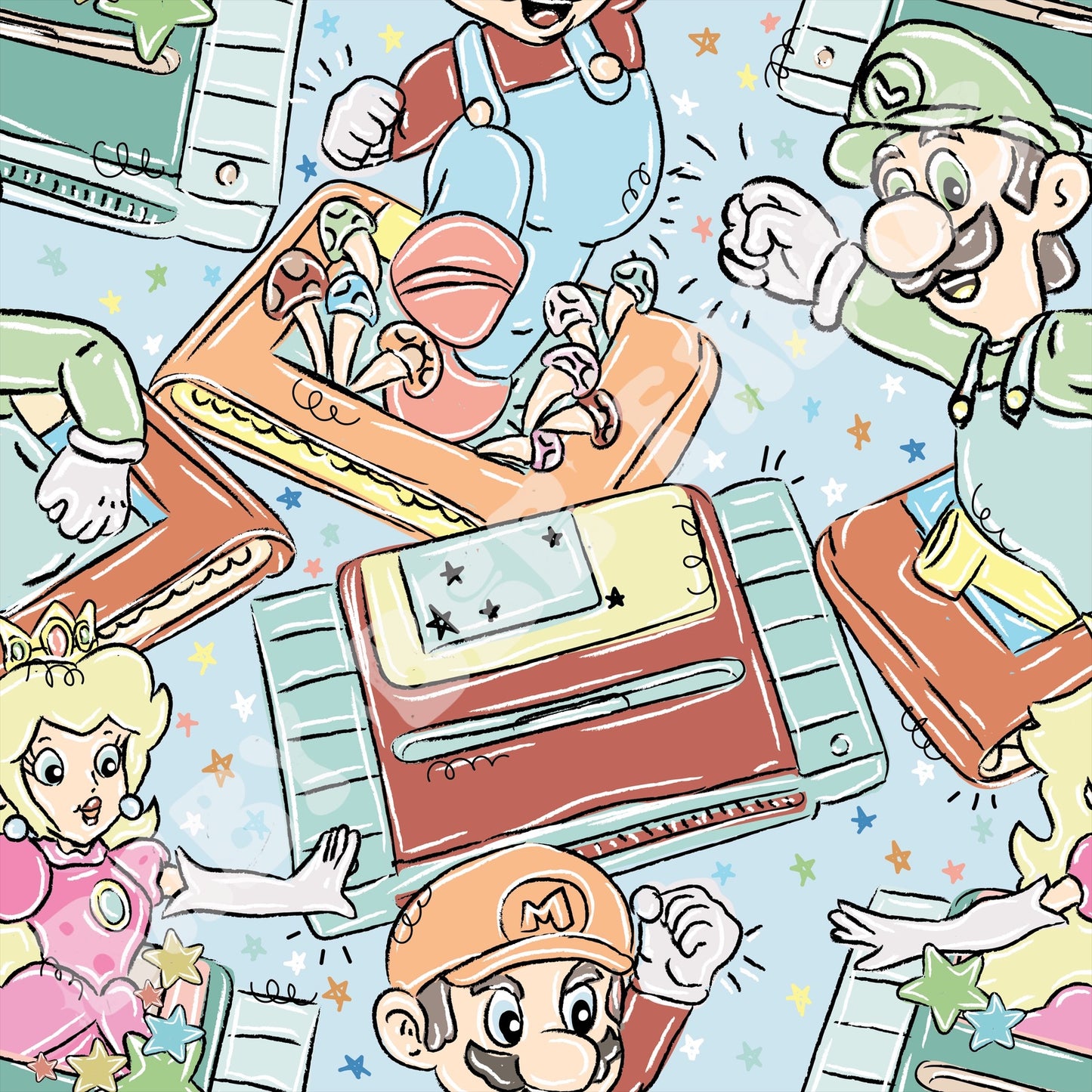 Nintendo Muted Blue
