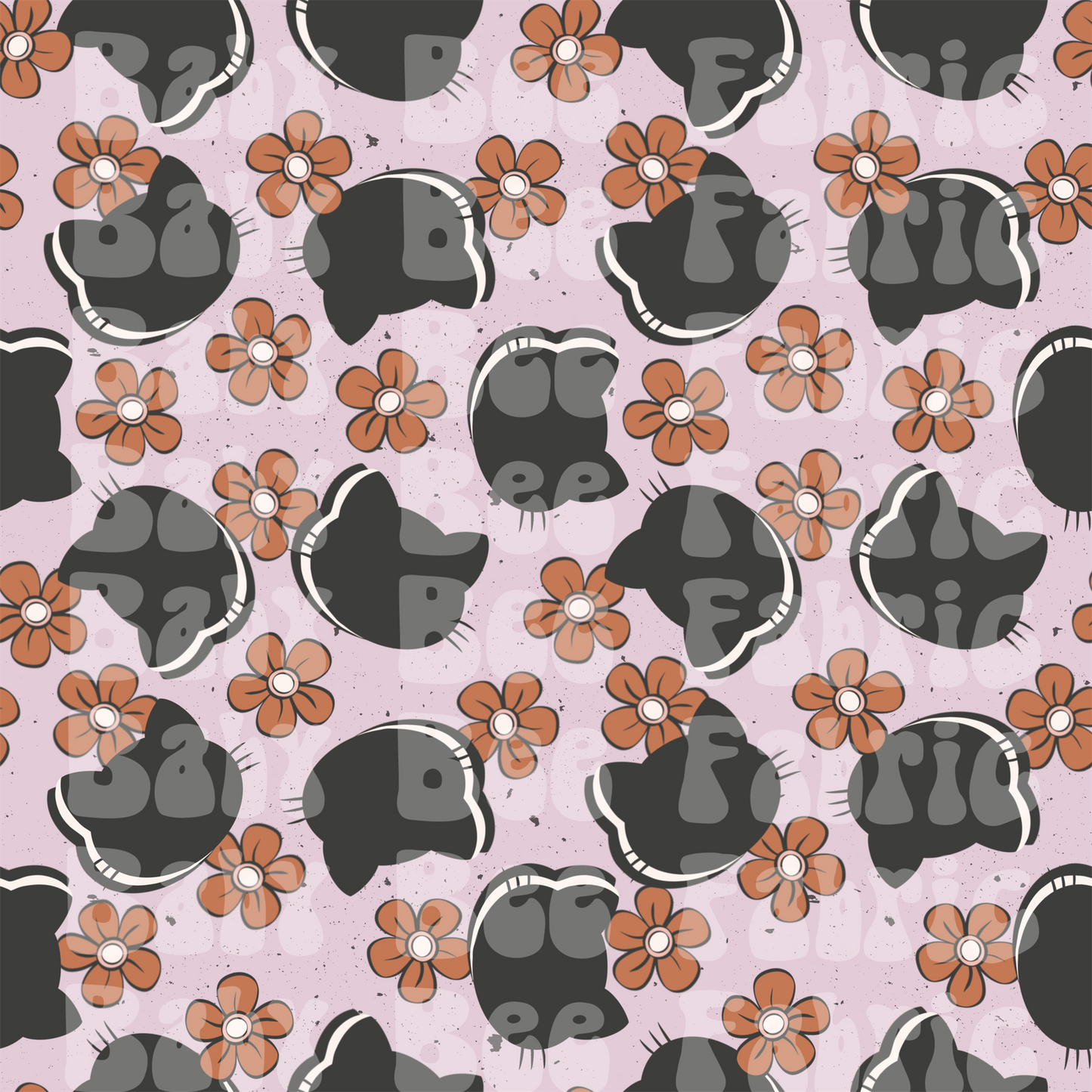 Black Cat Floral