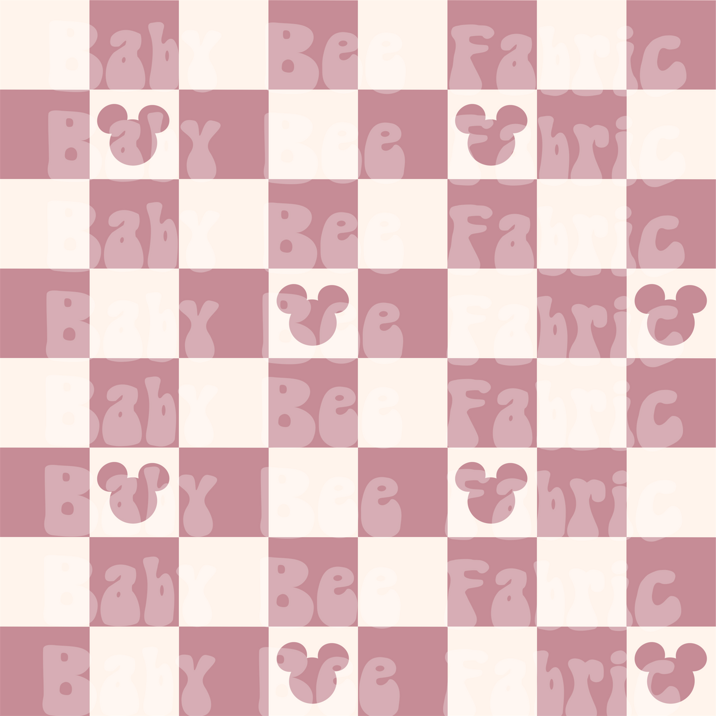 Mouse Check Mauve