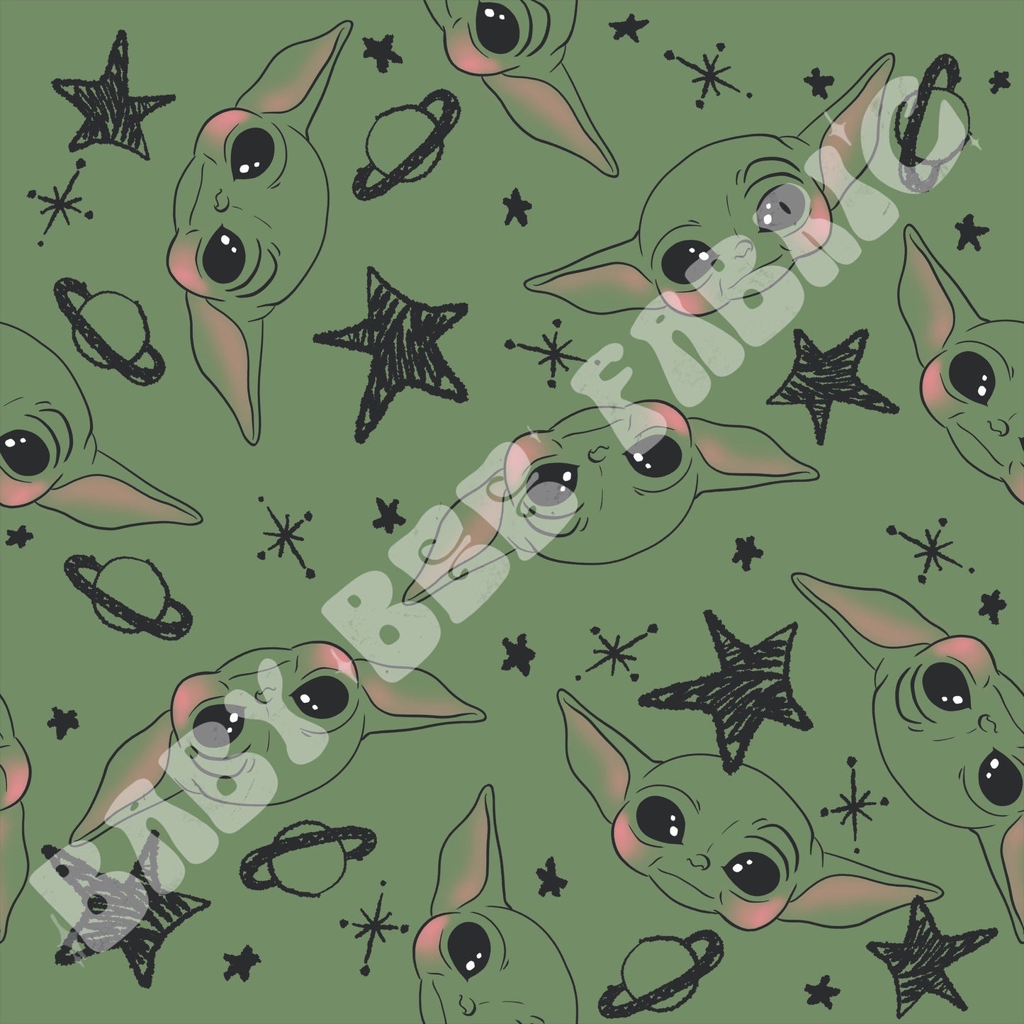 Green Outline Alien
