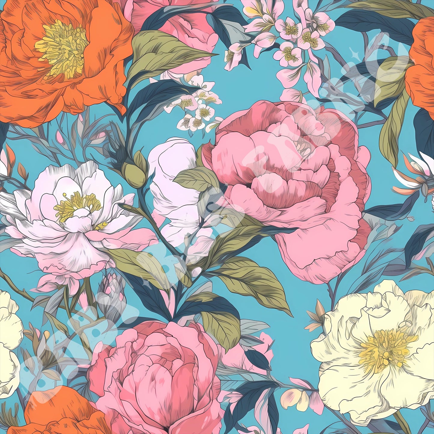 Blazin Blue Floral