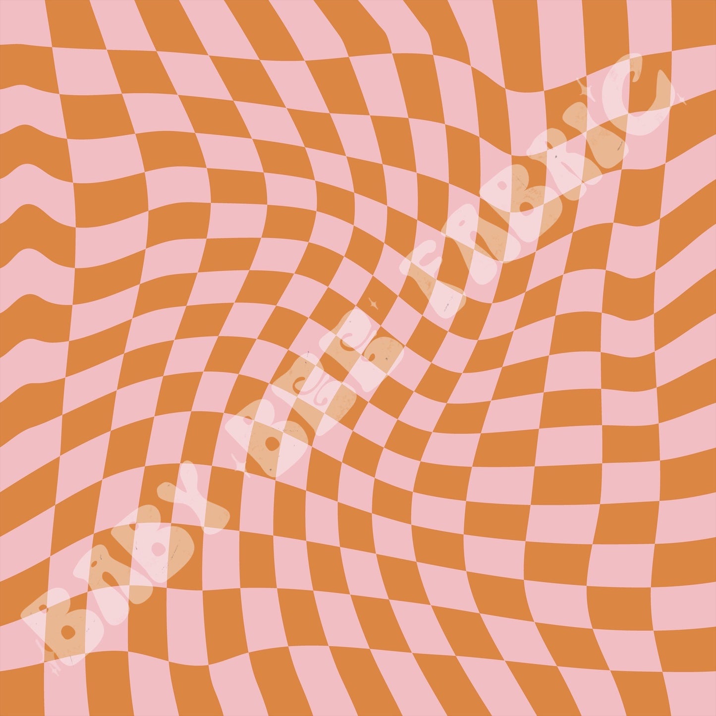 Pink Wavy Check