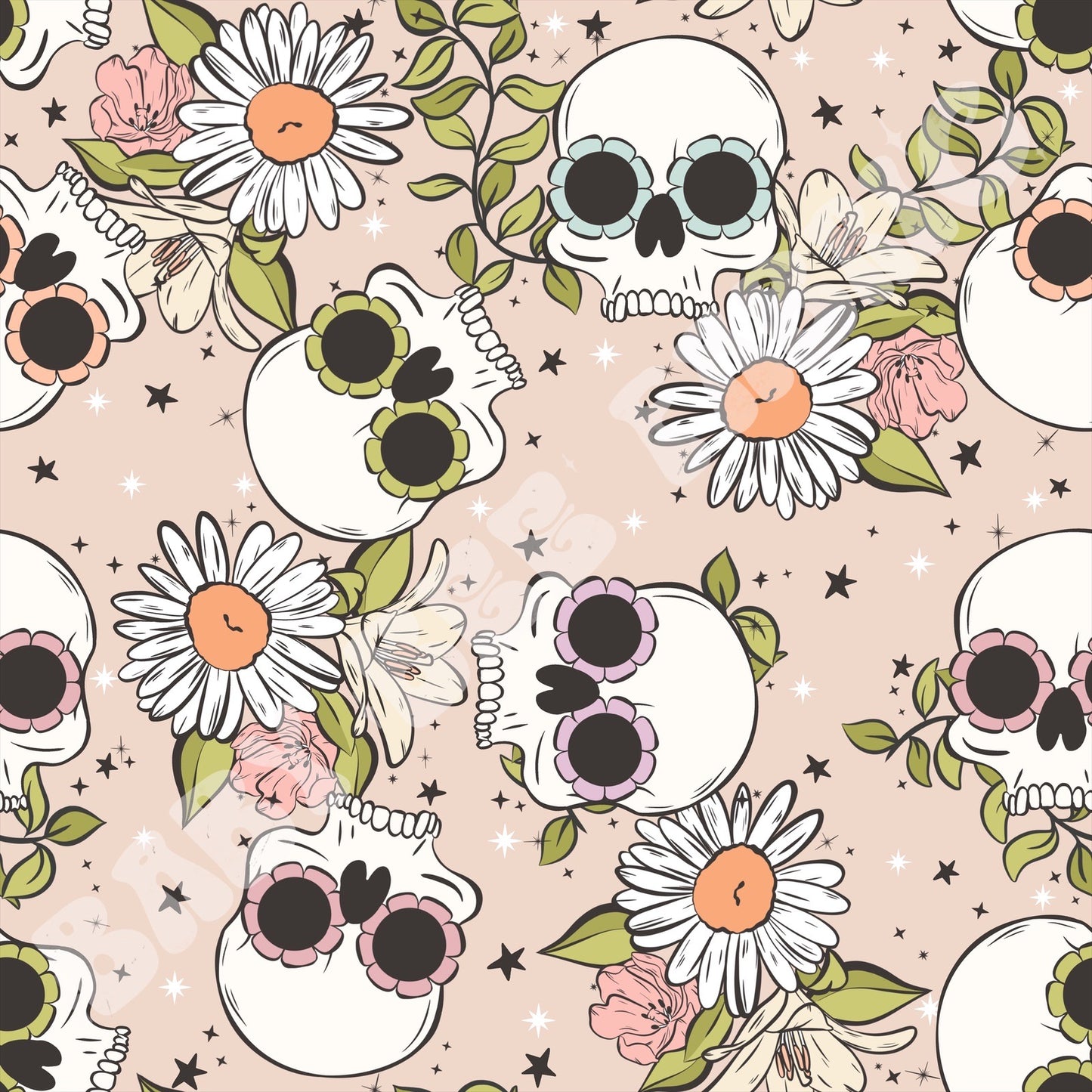 Floral Spring Skulls
