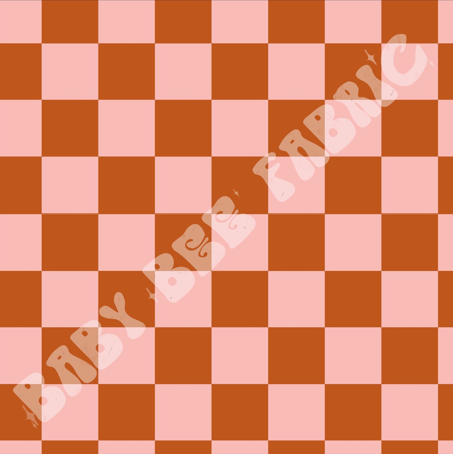 Rust and Pink Check