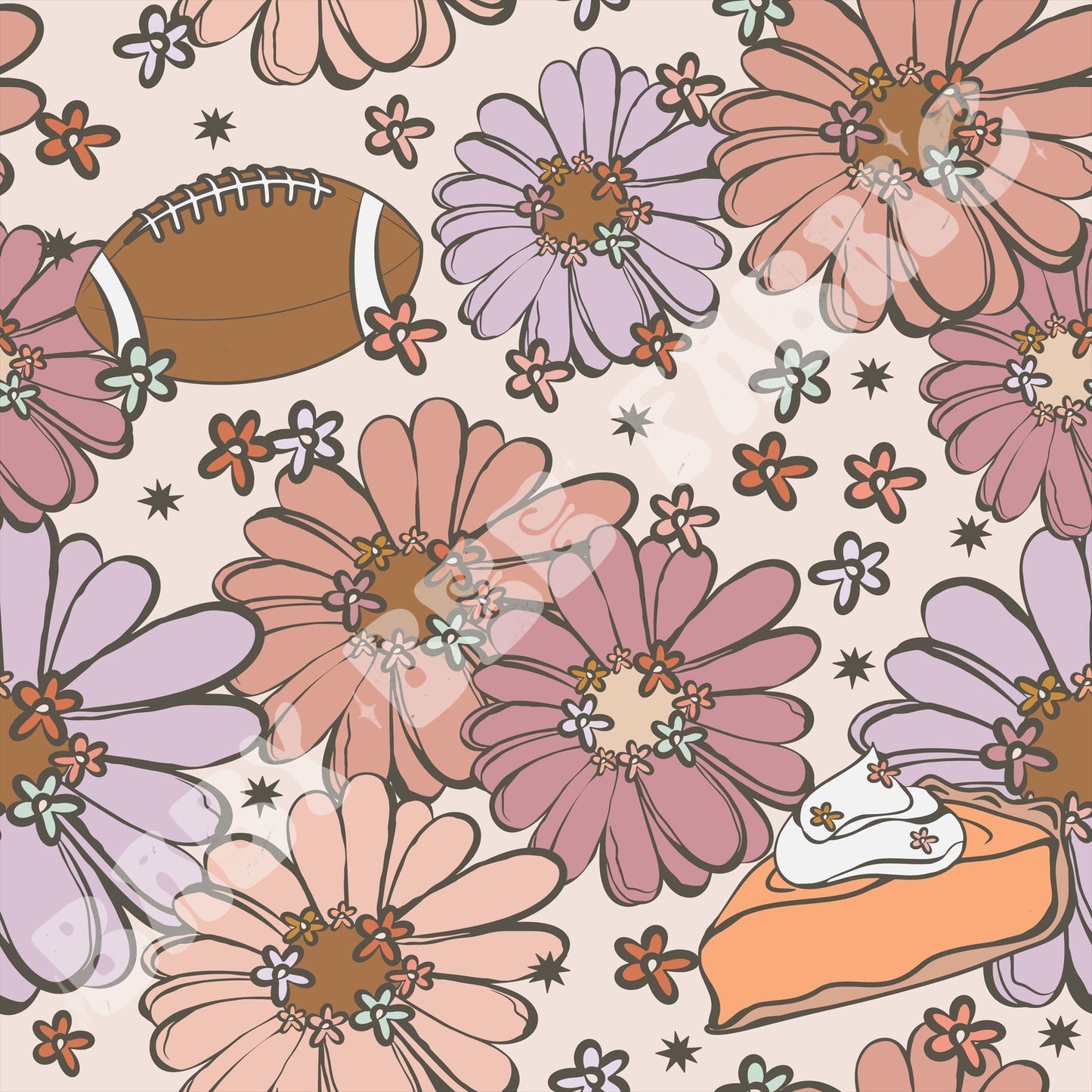 Floral Pie Football