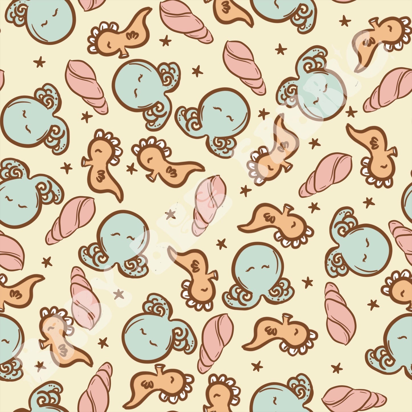 Muted Sea Animals