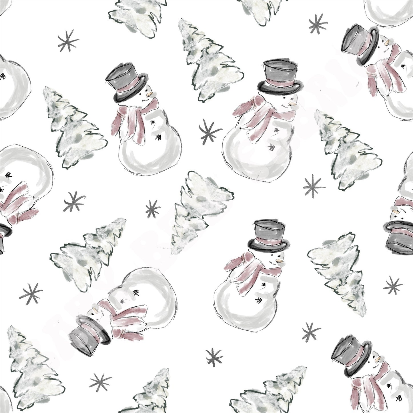 Sketched Snowman