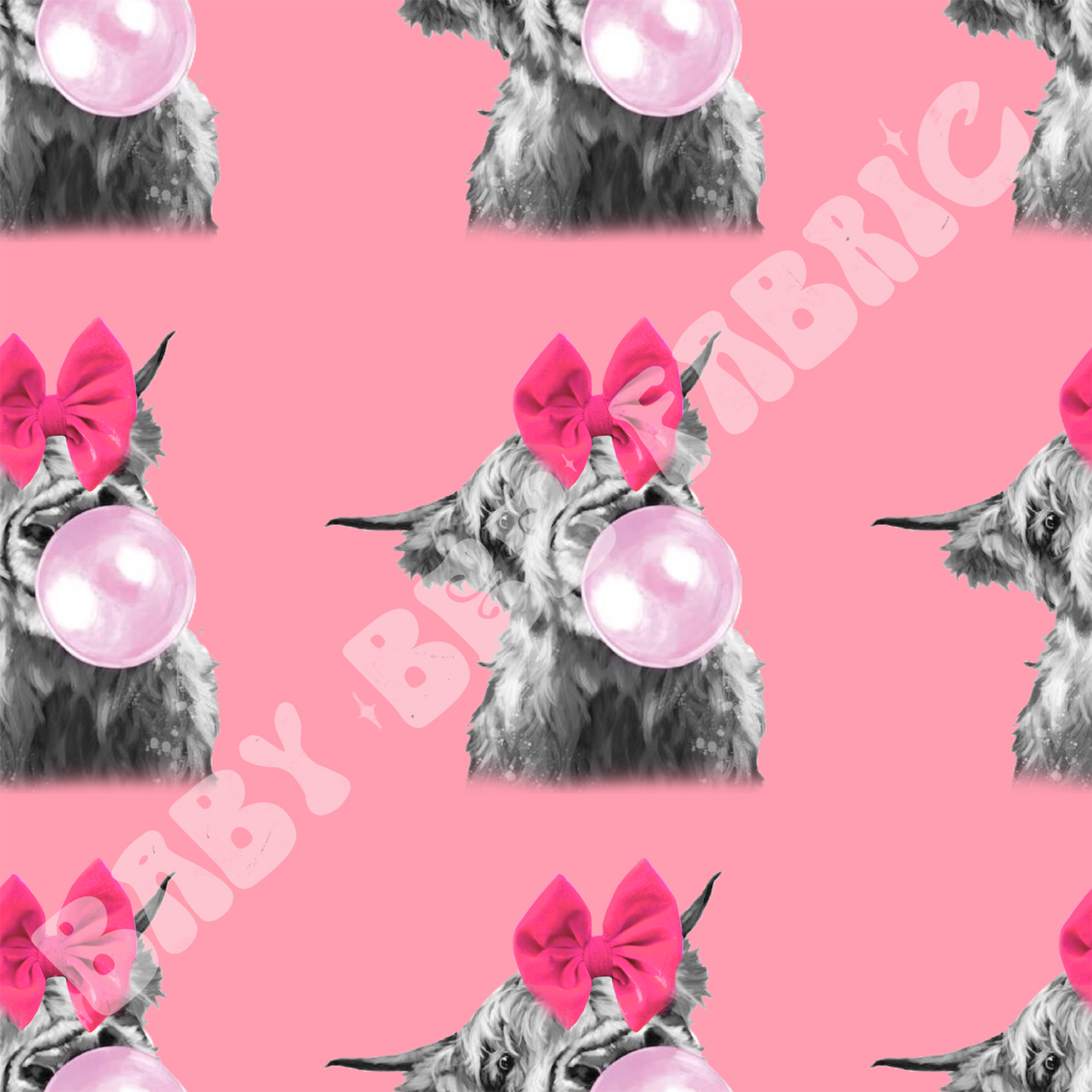 Bubble Highland Cow