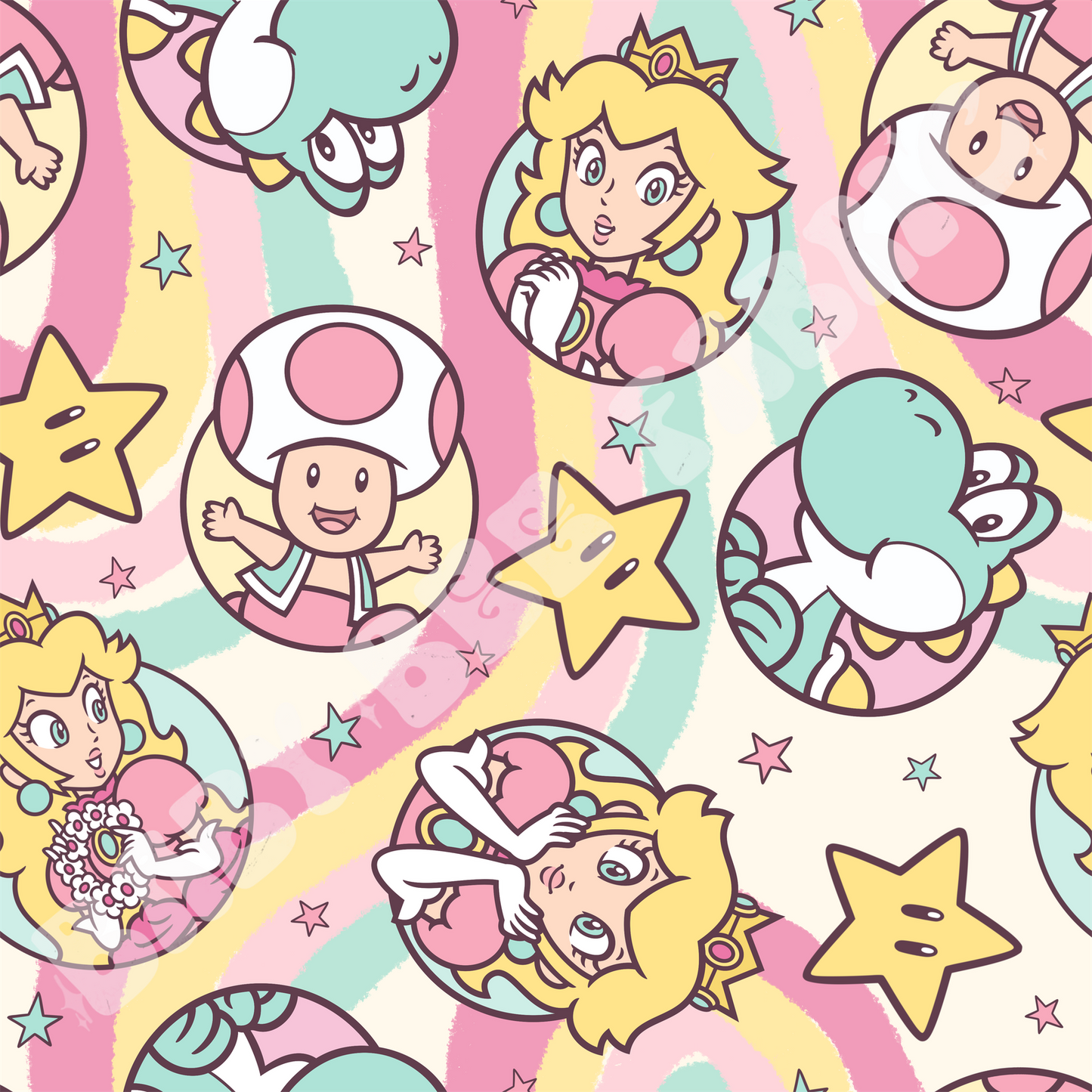 Peach and friends