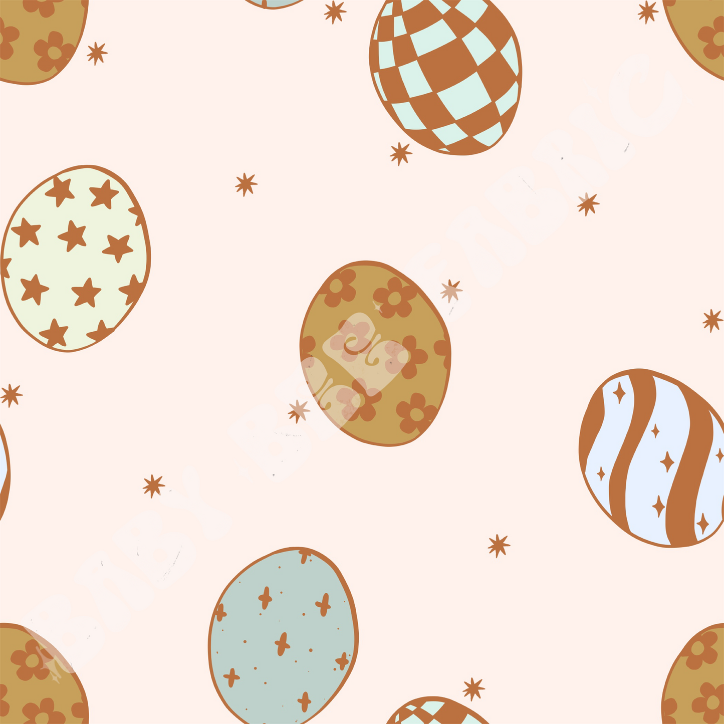 Groovy Eggs In Blue