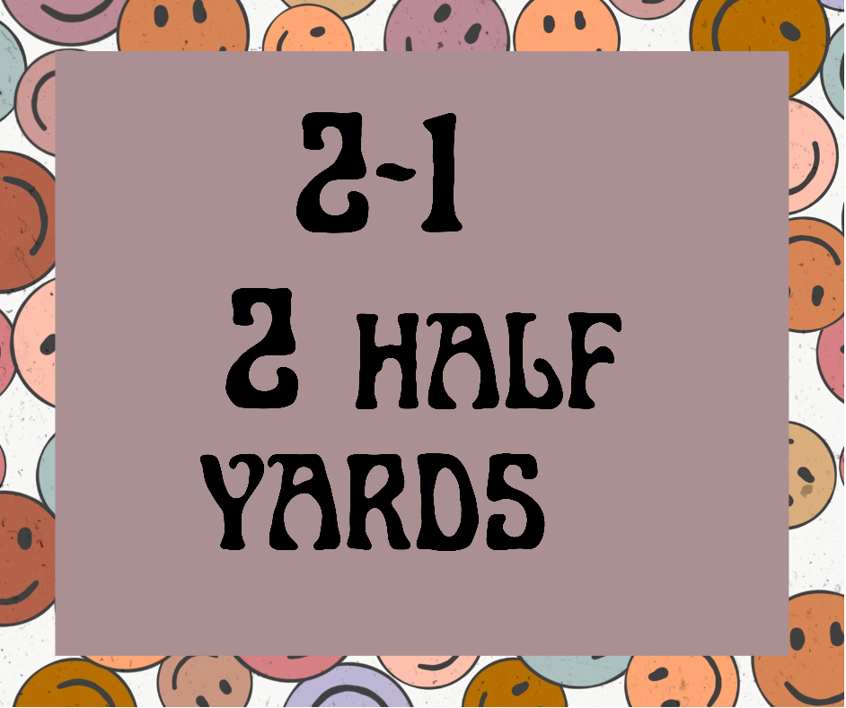 2-1 yard